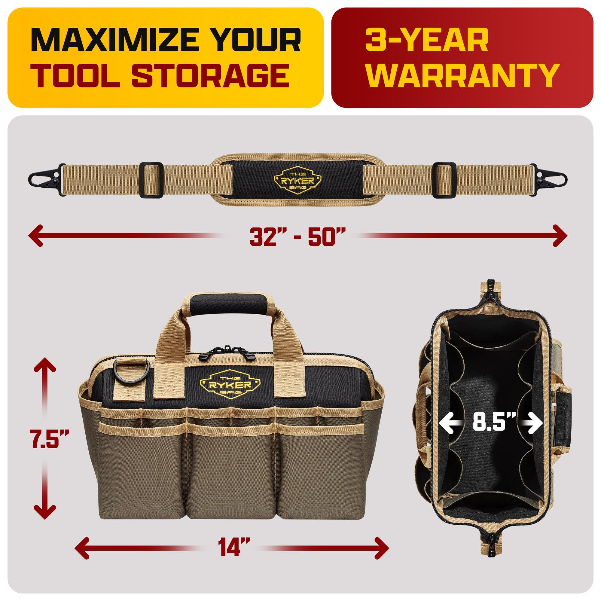 maximum storage tool bag organizer 