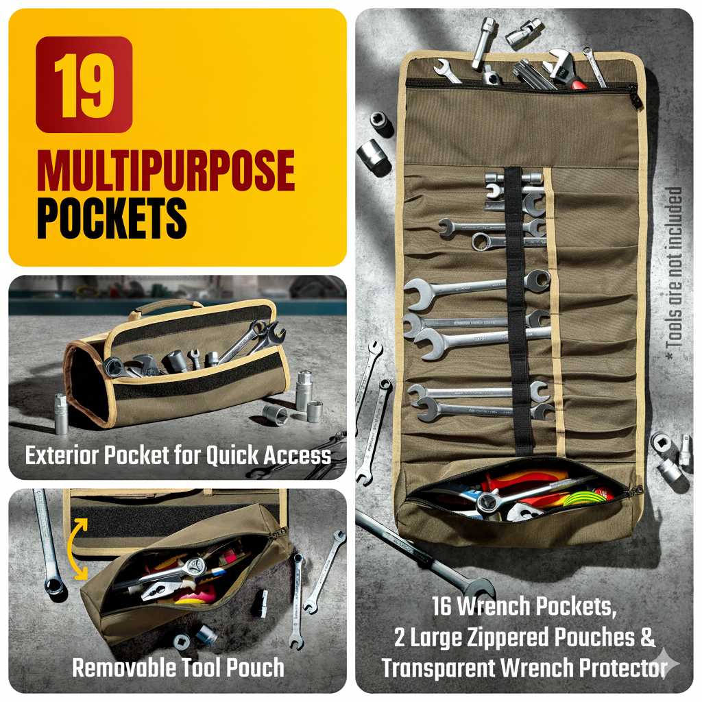 SIMPLE TOOL ROLL no protector