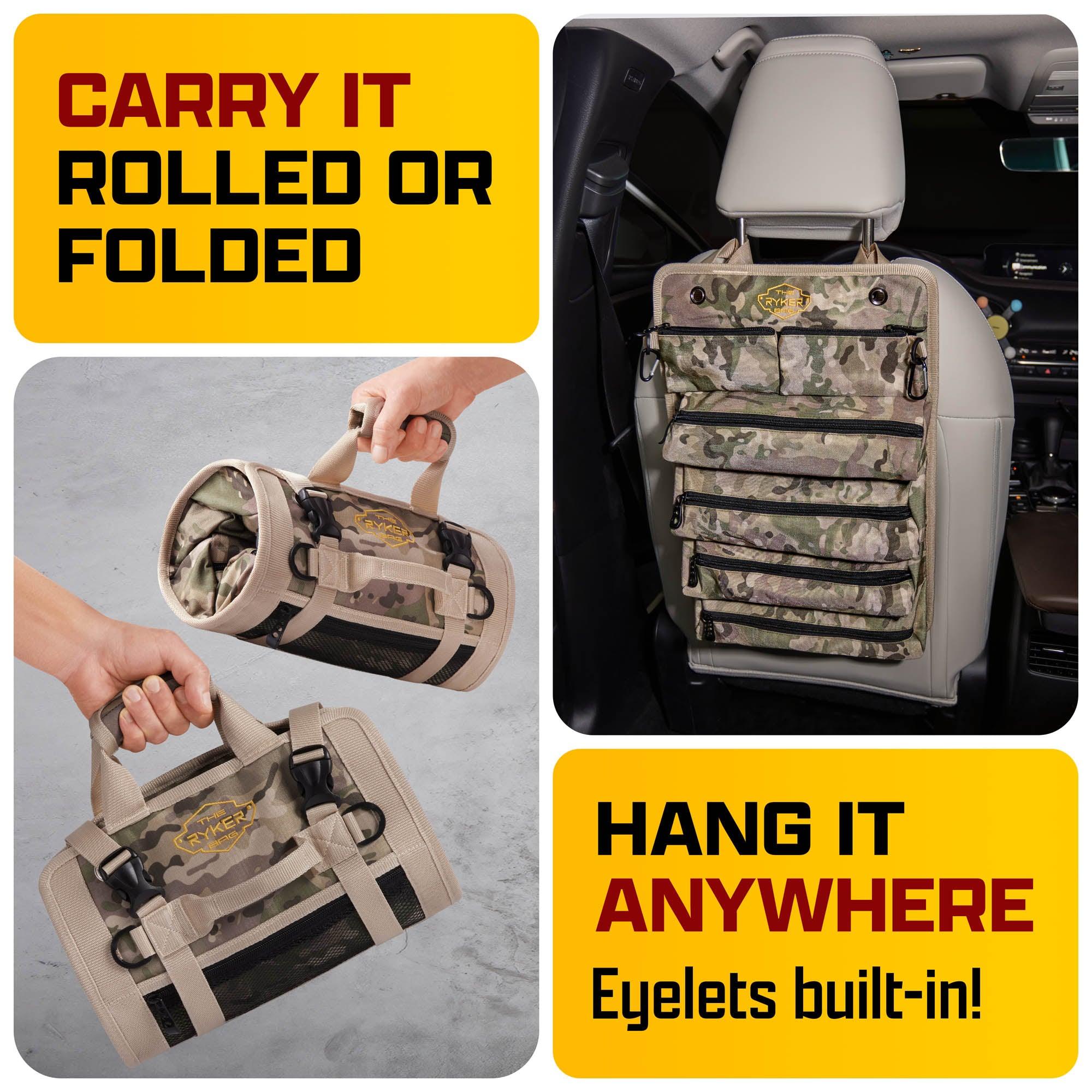  Camouflage Tool Roll Bag - Roll Up Tool Pouch